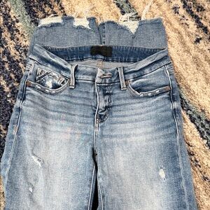 Buckle Black Cropped Straight